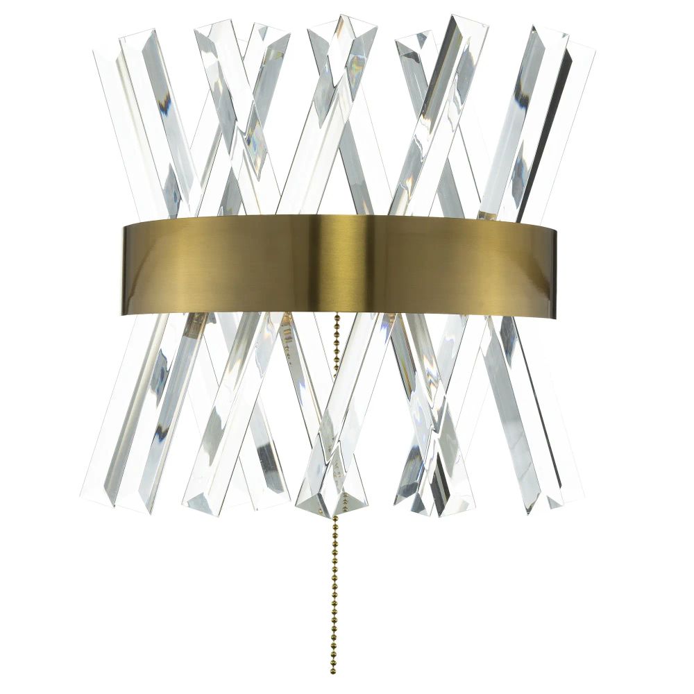 Citilux Ричард CL336313 LED Бра хрустальное с выключателем Бронза