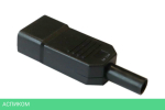 Вилка Lanmaster IEC 60320 C14 10A 250V разборная черная