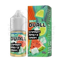Безникотиновая жидкость для ЭСДН DUALL ZERO с ароматом спрайта, арбуза и лайма, 28мл, 0мг/см3 (M)