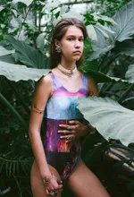 Купальник Глич Полосатый