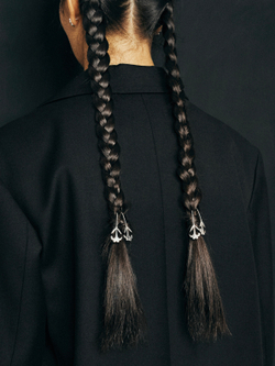 Серьги длинные TAM цветок