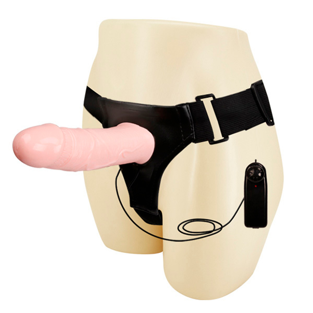 Мужской вибрострапон 16,5см на трусиках и пультом управления Baile Mens Pants BW-022039