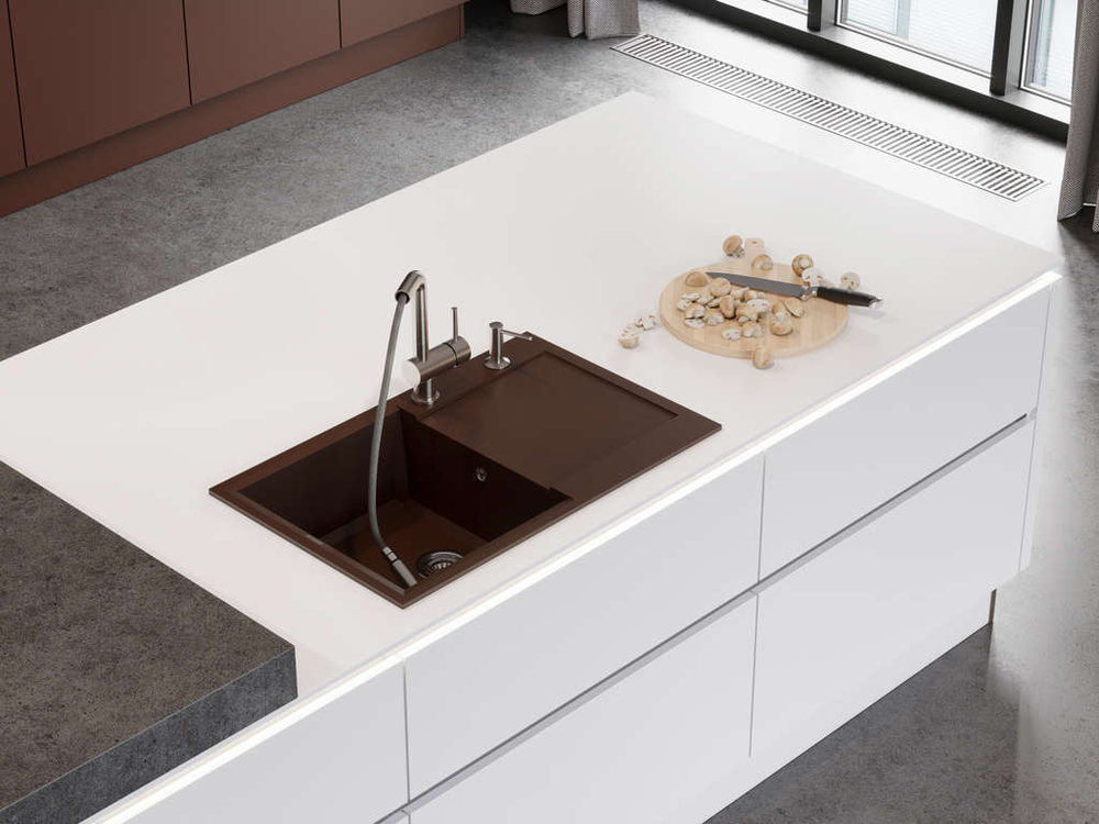 Мойка Omoikiri Sakaime 79-PL Tetogranit | Платина