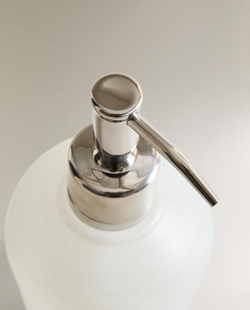 ZARA HOME МАТОВЫЙ ДОЗАТОР ДЛЯ МЫЛА, ПРОЗРАЧНЫЙ