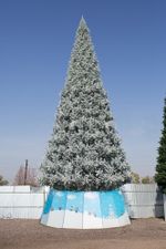 уличная елка "Альпийская" ствольная, хвоя: пленка пвх изумрудная