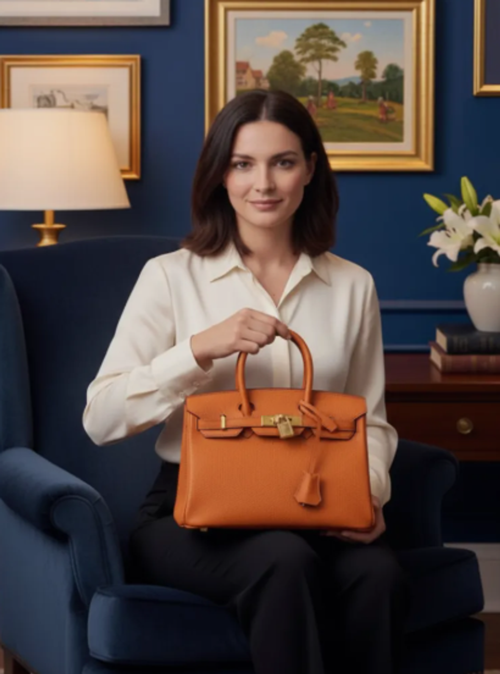 Сумка в стиле Hermes Birkin Эко-Кожа