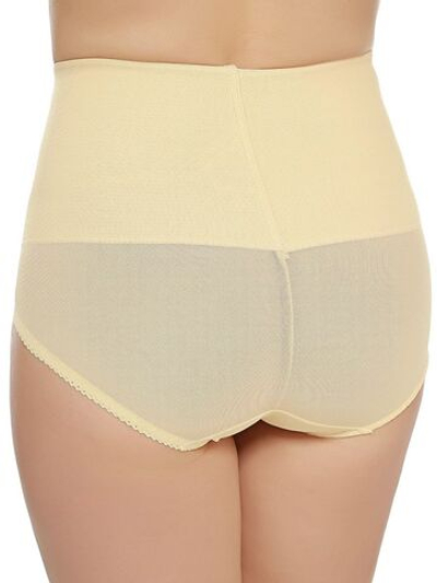 Корсетные трусы с широким эластичным поясом (Размер: 2X) (Цвет: бежевый)