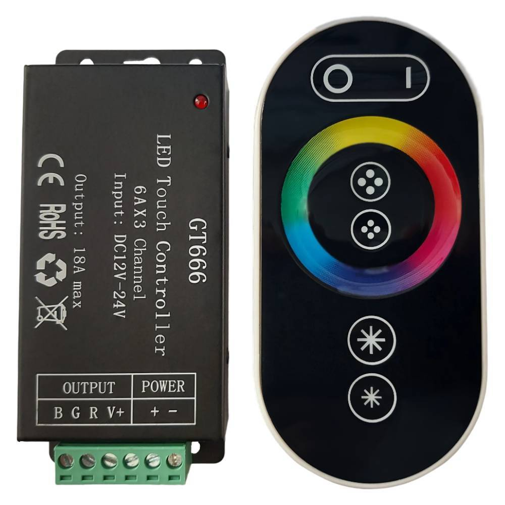 Пульт сенсорный RGB 12V/24V 10m 18A
