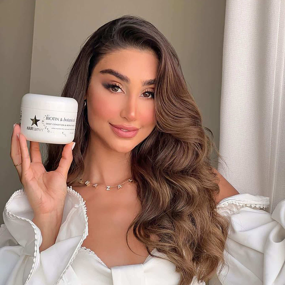 HAIRtamin, Biotin & Botanicals, маска для глубокого кондиционирования и восстановления, 236 мл (8 жидк. Унций)