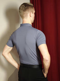 Поло Slim-Fit grey