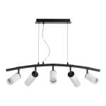 LR7353638620 Люстра RULLO 5х50W GU10 ЧЕРНЫЙ/БЕЛЫЙ (571735+214436-3+214486-2+202430-5)