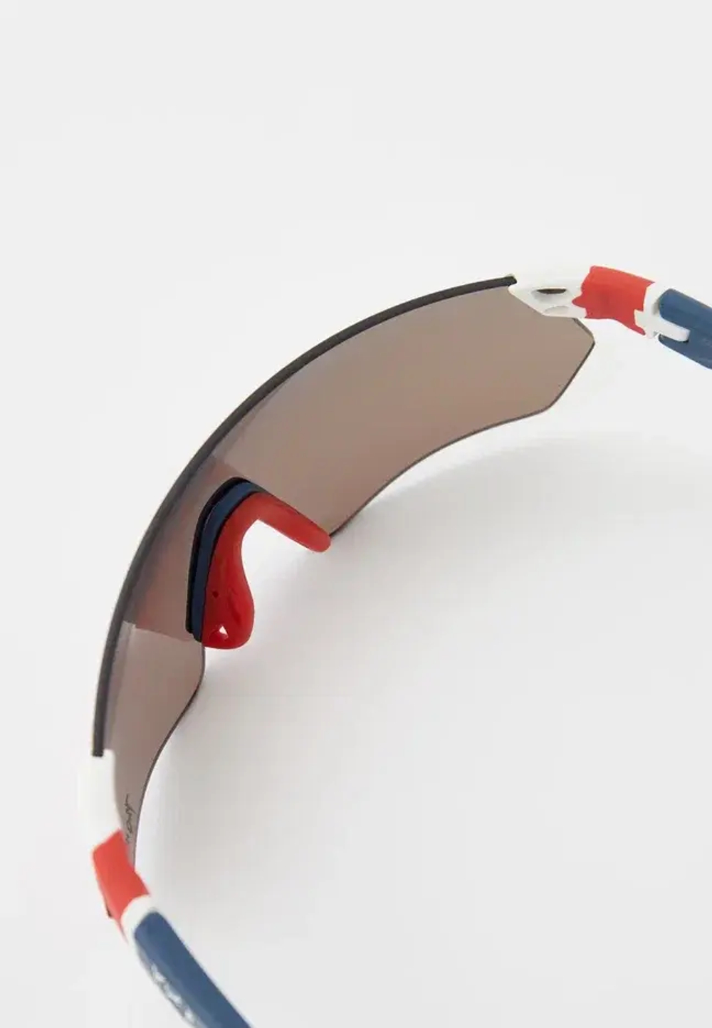 Спортивные очки 720armour Elfo / Matte White Frame / Matte Dark Grey Blue temple / HC Red Black Lens