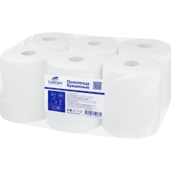 Полотенца бумажные д/дисп. Luscan Professional с ЦВ 2слбелцел150м 6рул/уп