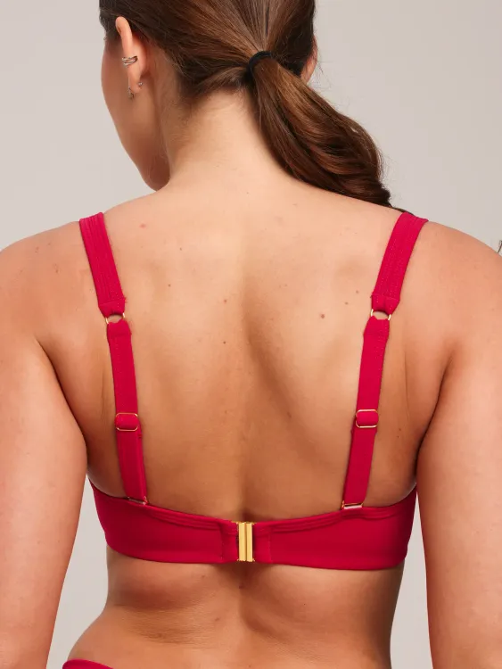 Купальный бюст Zebra мягкая чаша на каркасах (красный)