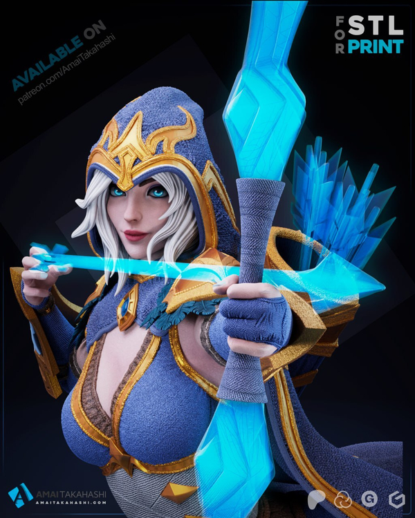 Ashe League of Legends lol Фигурка