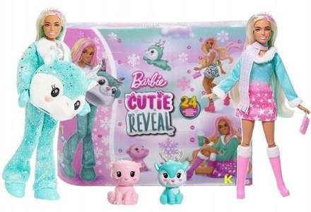 Кукла Barbie Mattel Cutie Reveal - Адвент-календарь куклы Барби HJX76