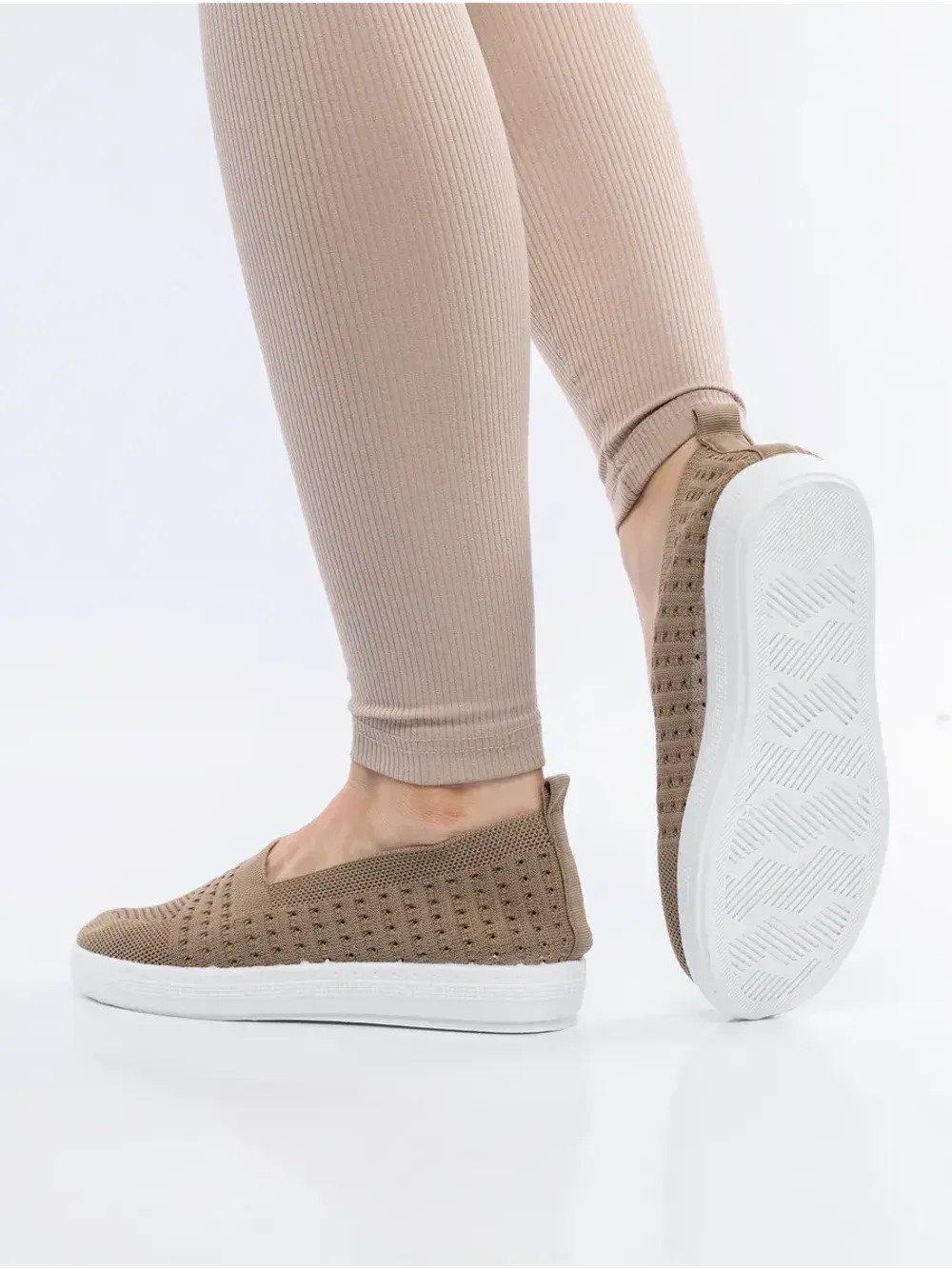 Мокасины летние текстильные