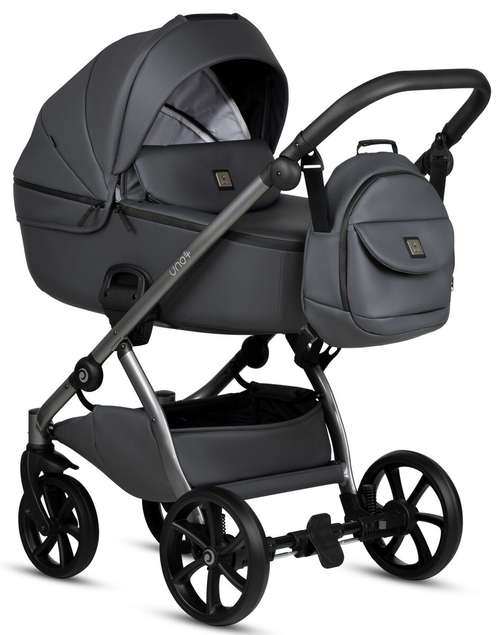Детская коляска Tutis Uno 5 Plus Leather collection 2 в 1 1402166 Licorice