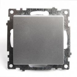 Переключатель перекрестный одноклавишный без рамки Stekker Катрин 49178