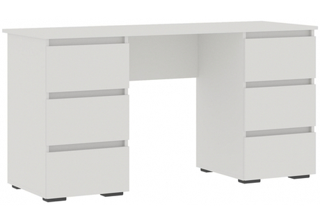 Компьютерный стол Woodville Элла ПС 02 белый, белый