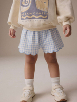 Толстовка и шорты в комплекте для девочки Next E55-504, Кремовый, Голубой