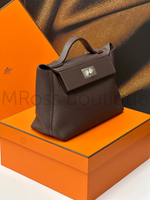 Женская сумка Hermes коричневого цвета