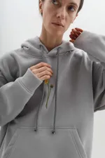 Худи Гербарий Warm Одуванчик Серый