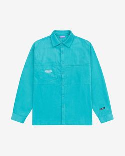 Рубашка Velvet Button бирюзовая