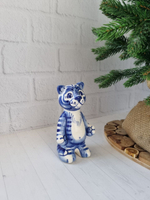 Тигрёнок фигурка гжель