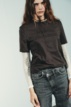 ZARA ДЖИНСЫ TRF WIDE LEG С ПЕРЕКРЕСТНОЙ ТАЛИЕЙ И ВЫСОКОЙ ПОСАДКОЙ, АНТРАЦИТОВО-СЕРЫЙ