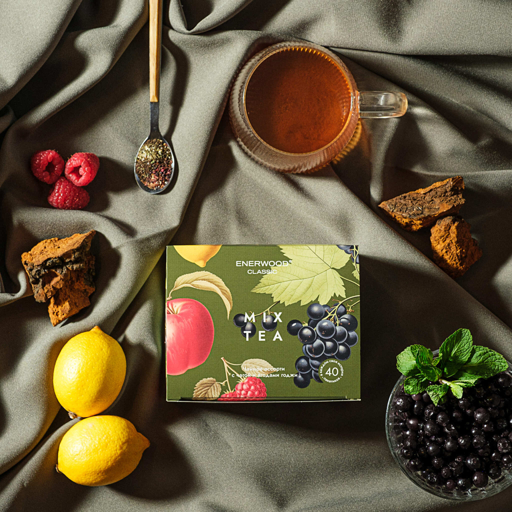 Enerwood Classic MIX Чай ассорти МИКС 40шт, 4 вкуса по 10шт