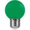 Лампа светодиодная Feron E27 1W зеленая LB-37 25117