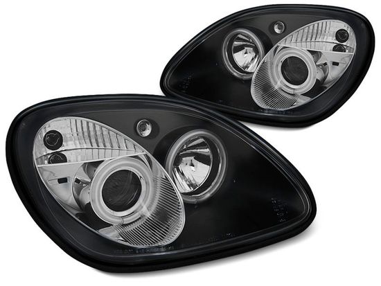 Передние фары angel eyes CCFL black для Mercedes SLK R170