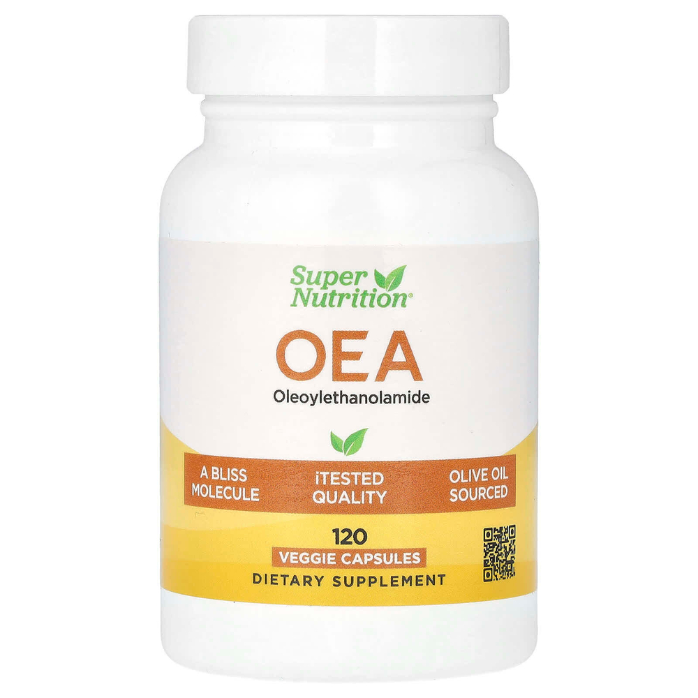 Super Nutrition, OЭA (олеоилэтаноламид), 125 мг, 120 растительных капсул