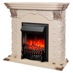 Электрокамин RealFlame Dublin Lux WT с очагом Fobos Lux Black