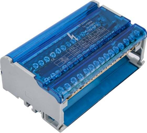 STEKKER Шина на DIN-рейку в корпусе (кросс-модуль) 4х15 3L+PEN LD505-415 39685