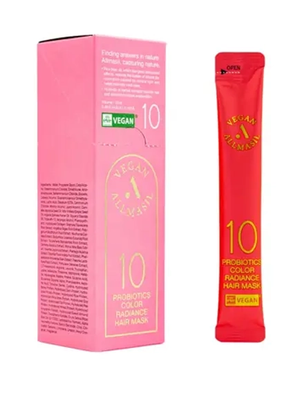 ALLMASIL - МАСКА ДЛЯ ОКРАШЕННЫХ ВОЛОС 10 PROBIOTICS COLOR RADIANCE HAIR MASK STICK POUCH, 12 МЛ * 10 ШТ