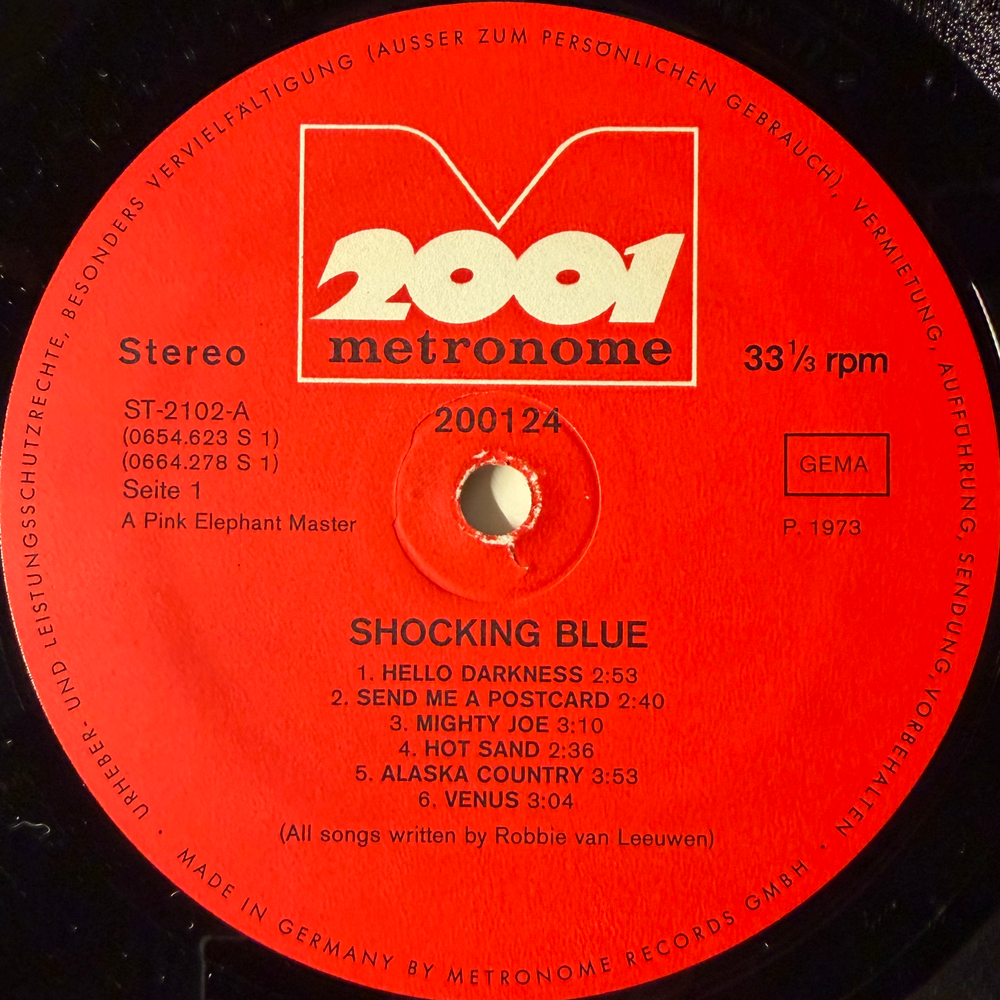 Shocking Blue ‎– Shocking Blue's Best (Германия 1973г.)