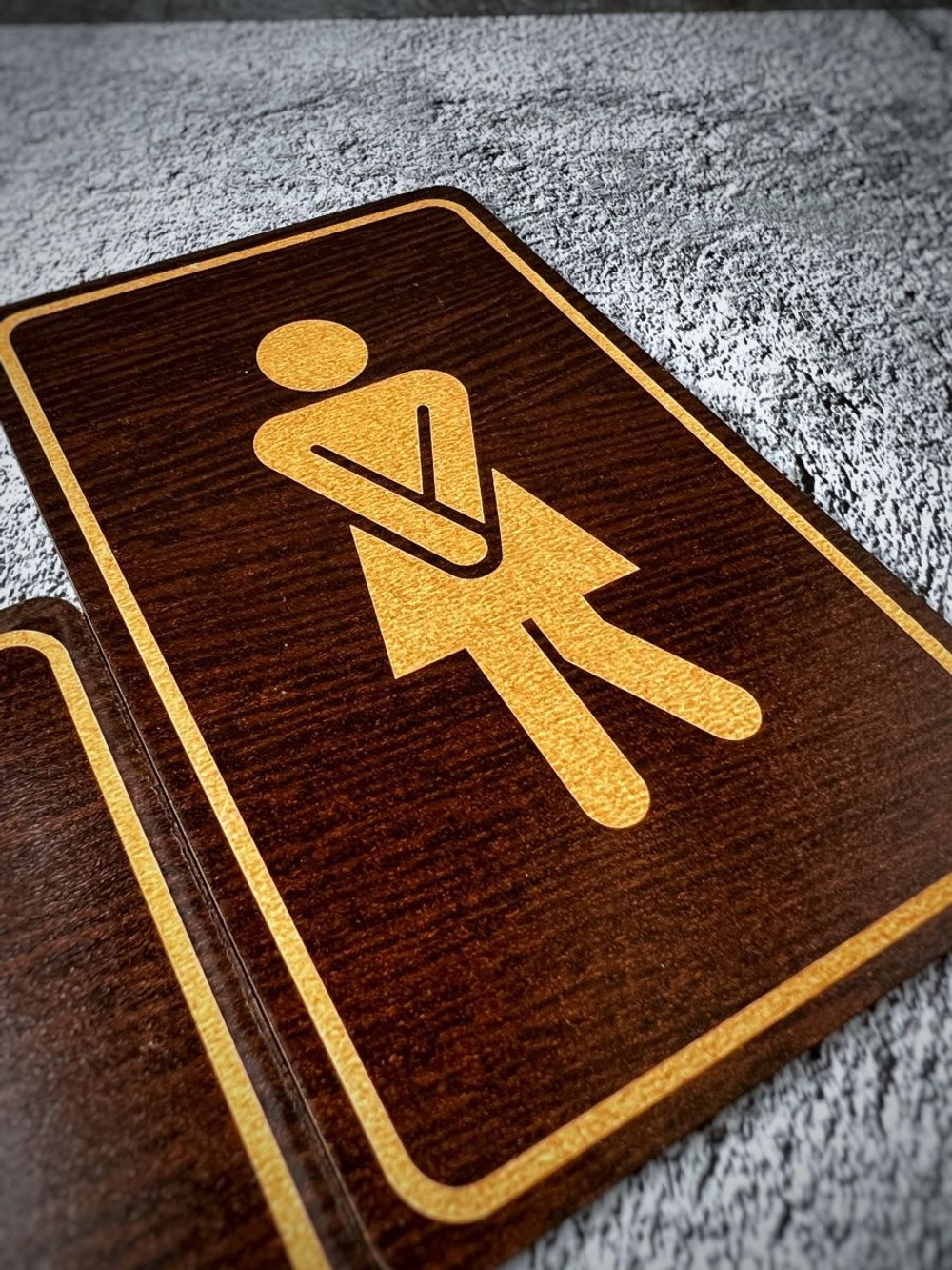 Табличка туалетная