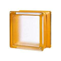 Стеклоблок желтый Mini Classic 14.6x14.6x8 см.