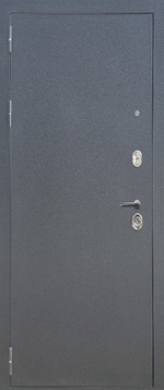 Входная дверь FlyDoors АРКАН ЗЕРКАЛО Букле графит