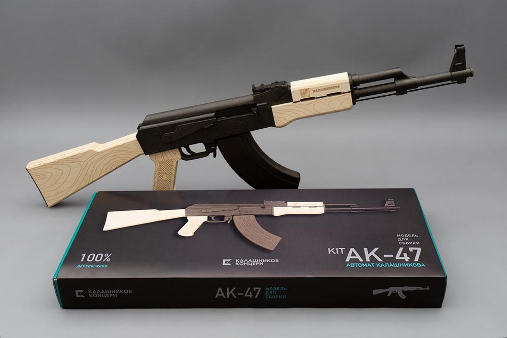 Автомат АК-47 от TARG - деревянный конструктор, сборная модель, 3d пазл