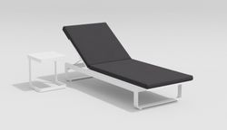 Villino, стол кофейный белый, алюминий