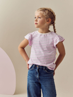 Футболка для девочки Next E44-336, 4 шт., Розовый, Голубой, Белый