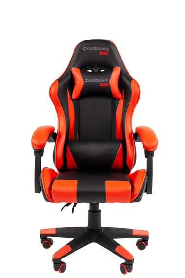 Офисное кресло Chairman CH29 экокожа, черно-красный