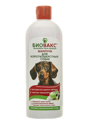 БиоВакс Шампунь для собак короткошерстных, 355мл.