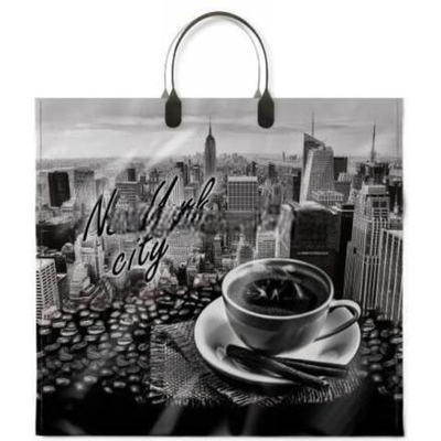 Пакет с пластиковой ручкой ПВД 37х34 (80 мкм) "Нью-Йорк" (10/100 шт.) Интерпак