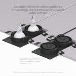 DK3022-BK Встраиваемый светильник, IP 20, 10 Вт, GU5.3, LED, черный, пластик