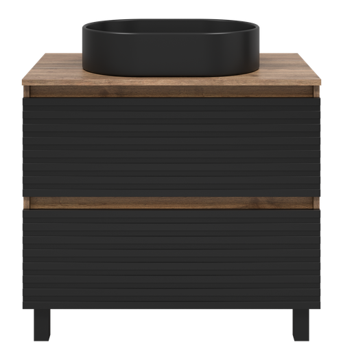 Тумба под раковину Brevita Dakota 80 (черная)