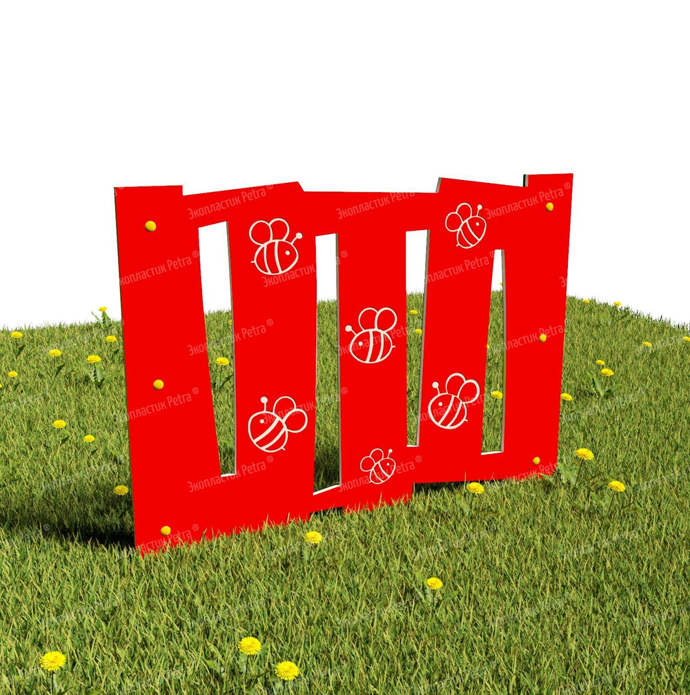 Забор уличный из экопластика 2, секция 1000х740 мм